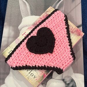 Handmade Crochet Heart Panties Bookmark Paperback